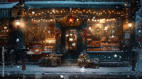 The shopfront of a bakery i...