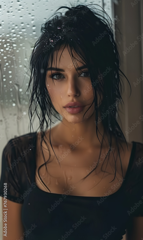 beautiful blue eyes actress under the rain warm model beautiful blue eyes actress under the rain warm model