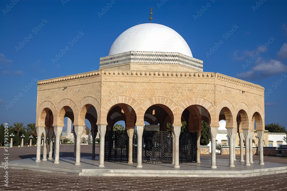 Tombs of the Monastirian martyrs next to Mausoleum of Habib Bourguiba in Monastir coastal city, Sahel area, Tunisia