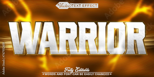 Medieval Warrior Vector Editable Text Effect Template