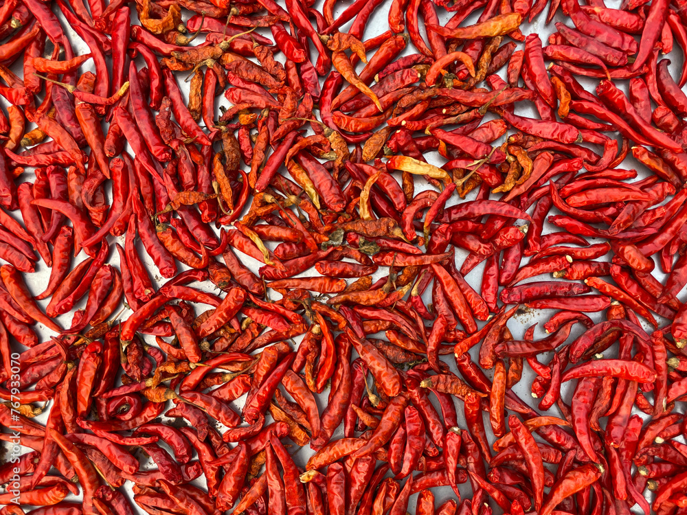 Naklejka premium red hot chili peppers texture.