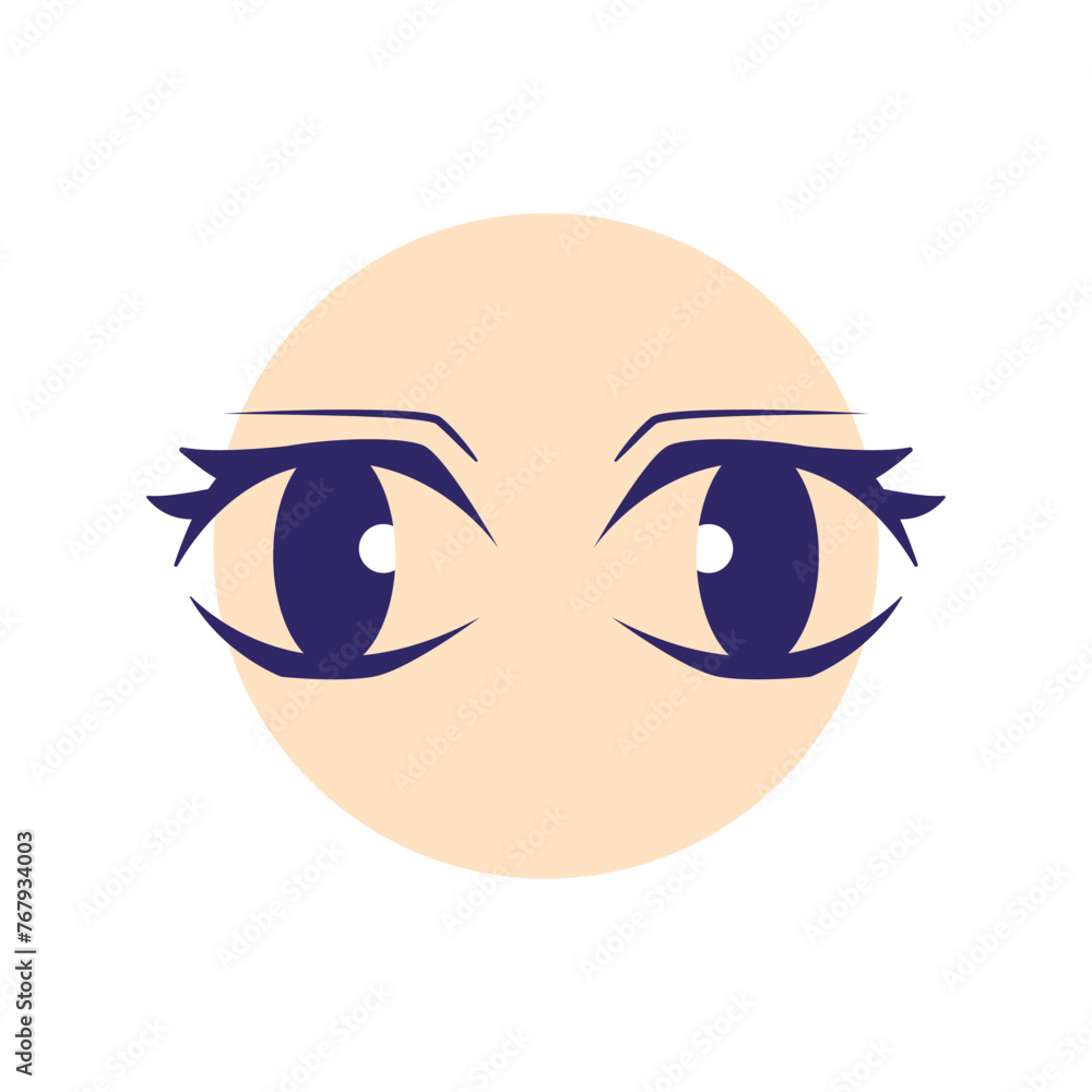 Cartoon eyes line icon. Cartoon character expressions. Cartoon eyes line icon. Cartoon character expressions.