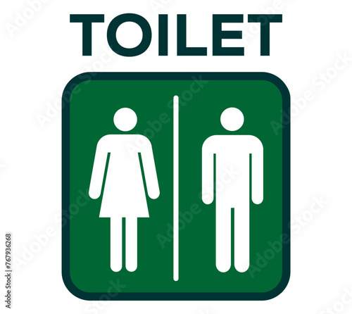 restroom toilet sign
