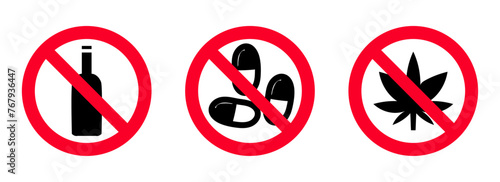 no drugs sign