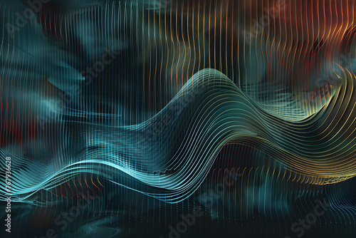 abstract waveform texture