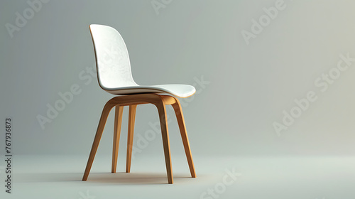 Chair isolated background  modern design  comfortable relaxation option.
