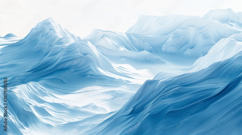 Snowy Mountain Range Painting Snowy Mountain Range Painting
