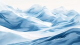 Snowy Mountain Range Painting
