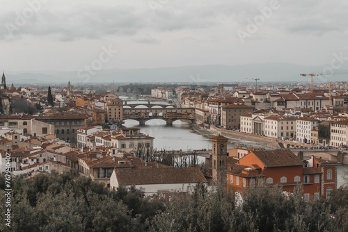 Firenze postcard, beautiful landscape