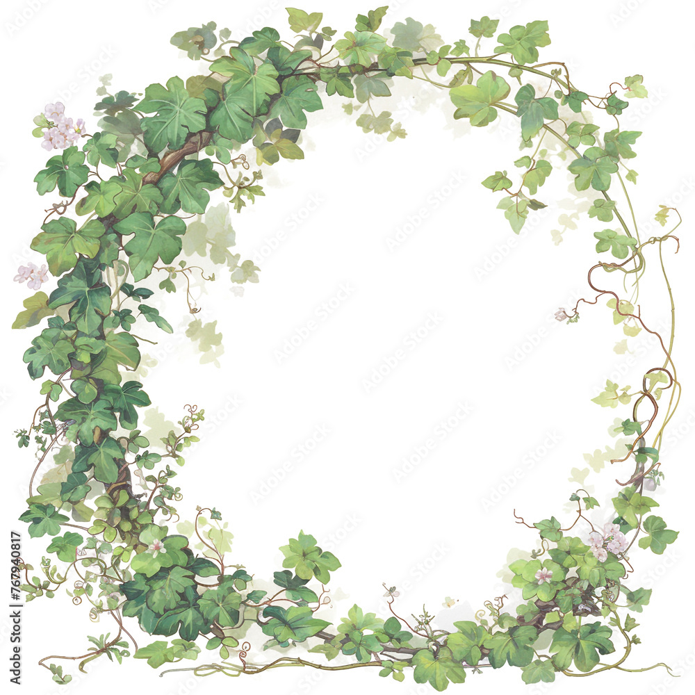 Flower bouquet frame, ivy, decoration Flower bouquet frame, ivy, decoration