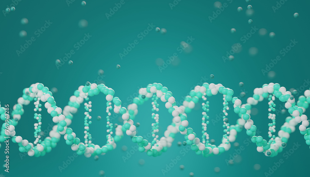 DNA structure genetic biotechnology, 3d rendering DNA structure genetic biotechnology, 3d rendering