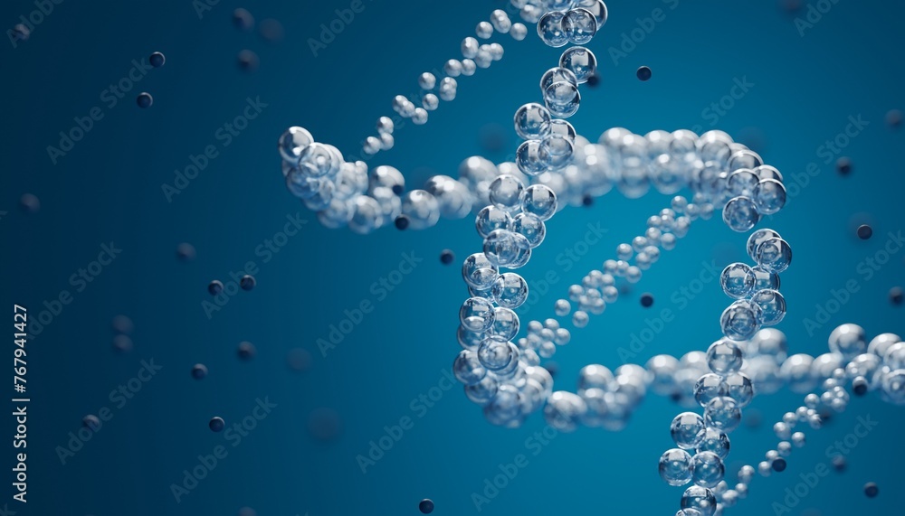 DNA structure genetic biotechnology, 3d rendering DNA structure genetic biotechnology, 3d rendering