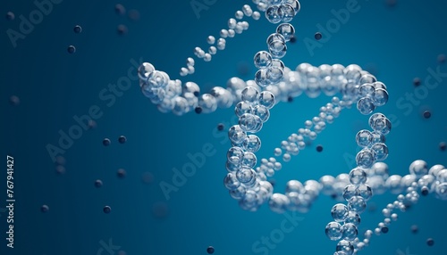 DNA structure genetic biotechnology, 3d rendering