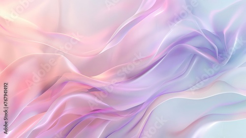 Gentle undulating waves of a silky texture in pastel colors.