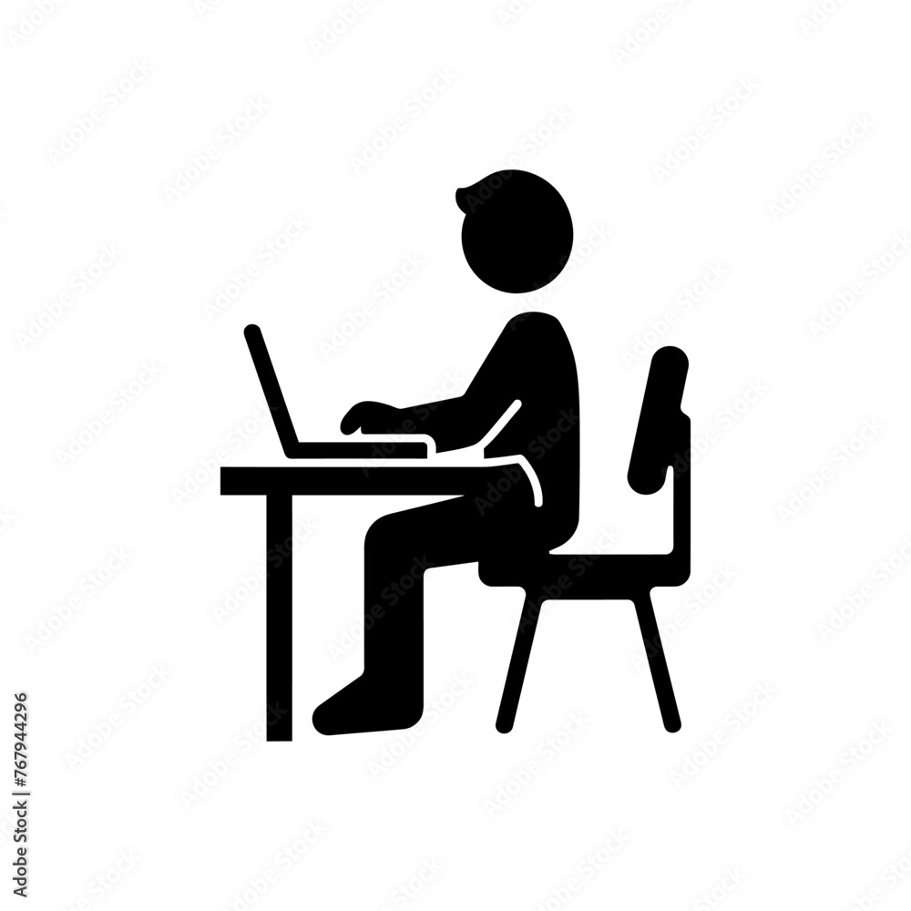 Focused Workstation Icon Focused Workstation Icon