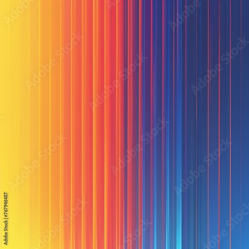 Hipster and vibrant abstract illustration, smooth gradient with yellow and blue stripes, for creative banner