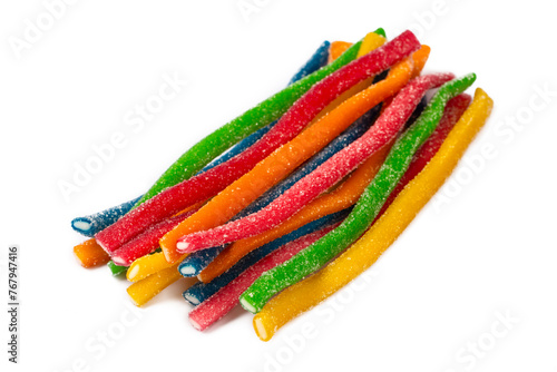 Colored sour jelly candy st...