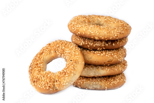 Turkish Bagel with sesame s...