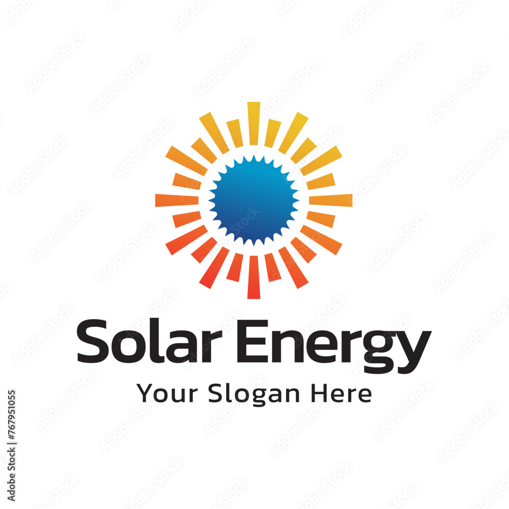 Solar energy logo design. Sun and solar panel abstract symbol. Sun power logo
Solar energy logo design. Sun and solar panel abstract symbol. Sun power logo