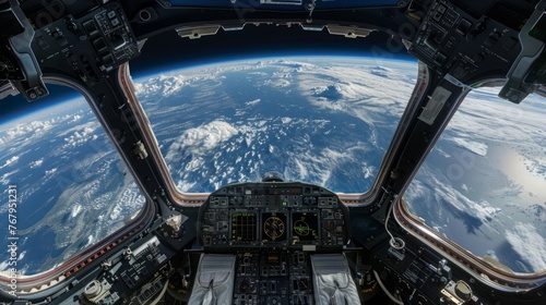 Earth Viewed From Space Station