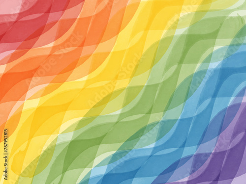 Abstract watercolor Pride background with LGBTQ Pride Flag Colors. Peace, Love & Support Symbol. Colorful LGBT pride month banner. Rainbow Stripes in LGBT Gay Pride Wallpaper