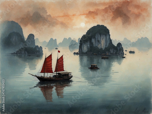 Brushstrokes of Tranquility Exploring Traditional Chinese Landscapes and Watercolors