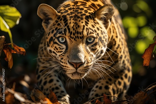 Jaguar in the forest, the predatory queen., generative IA