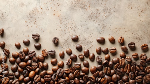 Coffee Beans Falling Into Pile