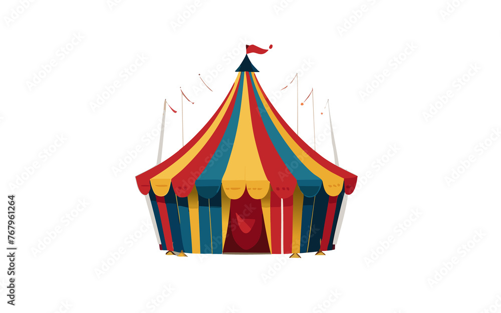 Obraz premium illustrazione di grande tenda da circo