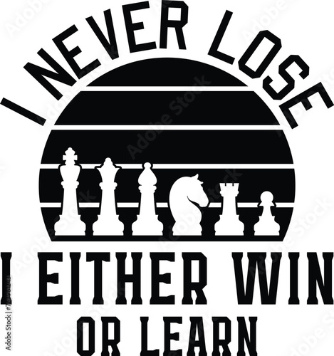 Funny Chess Vector Illustration, Chess Player Quote, Chessmen, Game, Competition