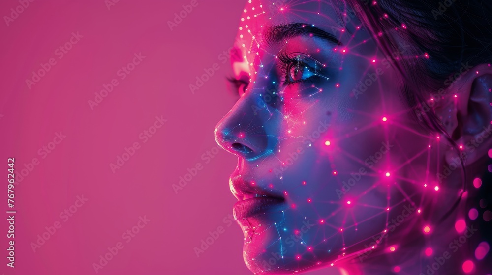 Womans Face With Numerous Lines Womans Face With Numerous Lines