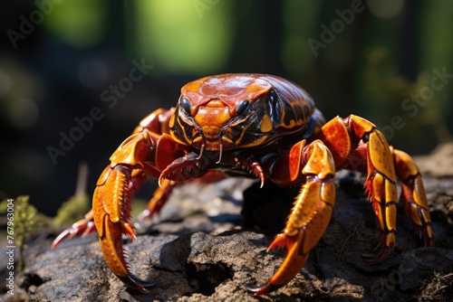 Majestic scorpion in an intriguing pose., generative IA
