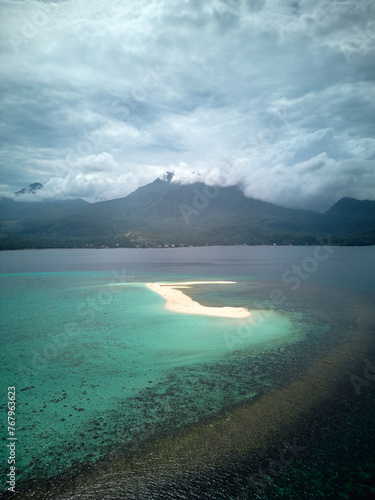 White island . Camiguin. Philippines . drone photo