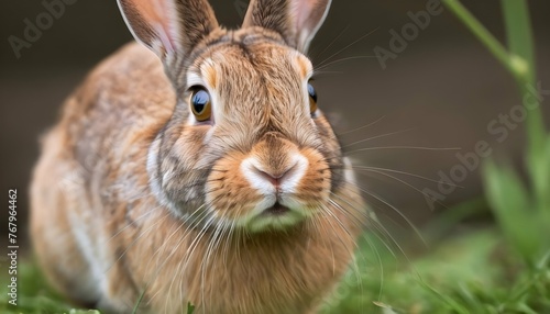 A Rabbit With Bright Eyes Filled With Curiosity © Jack