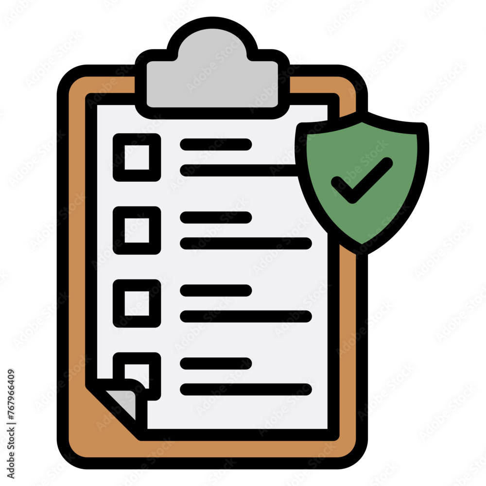 Safety Checklist Design Elements Icons Safety Checklist Design Elements Icons
