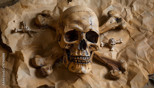 Obraz na płótnie skull and crossbones