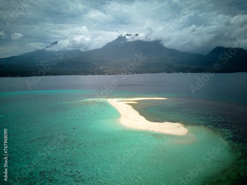 White island . Camiguin. Philippines . drone photo