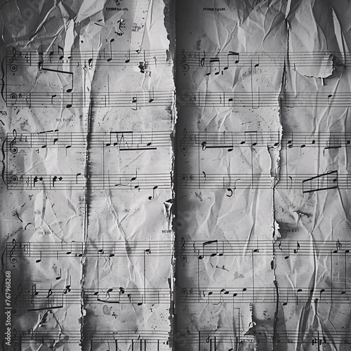 a sheet of music with lines and lines