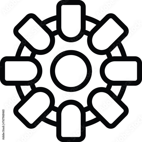 Nail art kit icon outline vector. Manicure service. Beauty manicurist paint