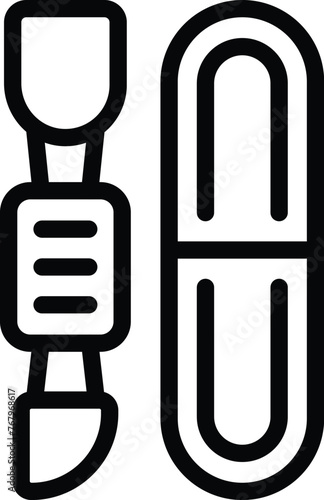 Nail service instruments icon outline vector. Manicure equipment. Professional manicurist tools