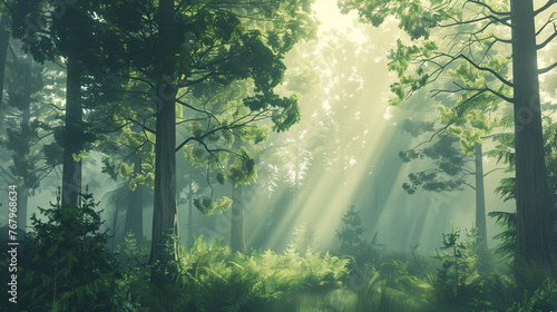 Tranquil Forest Serenity © William