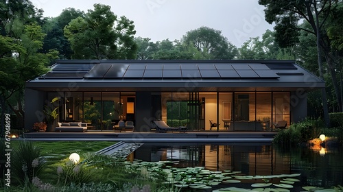 Minimalist Design Showcasing Innovative EnergySaving Solutions for a Sustainable Future photo