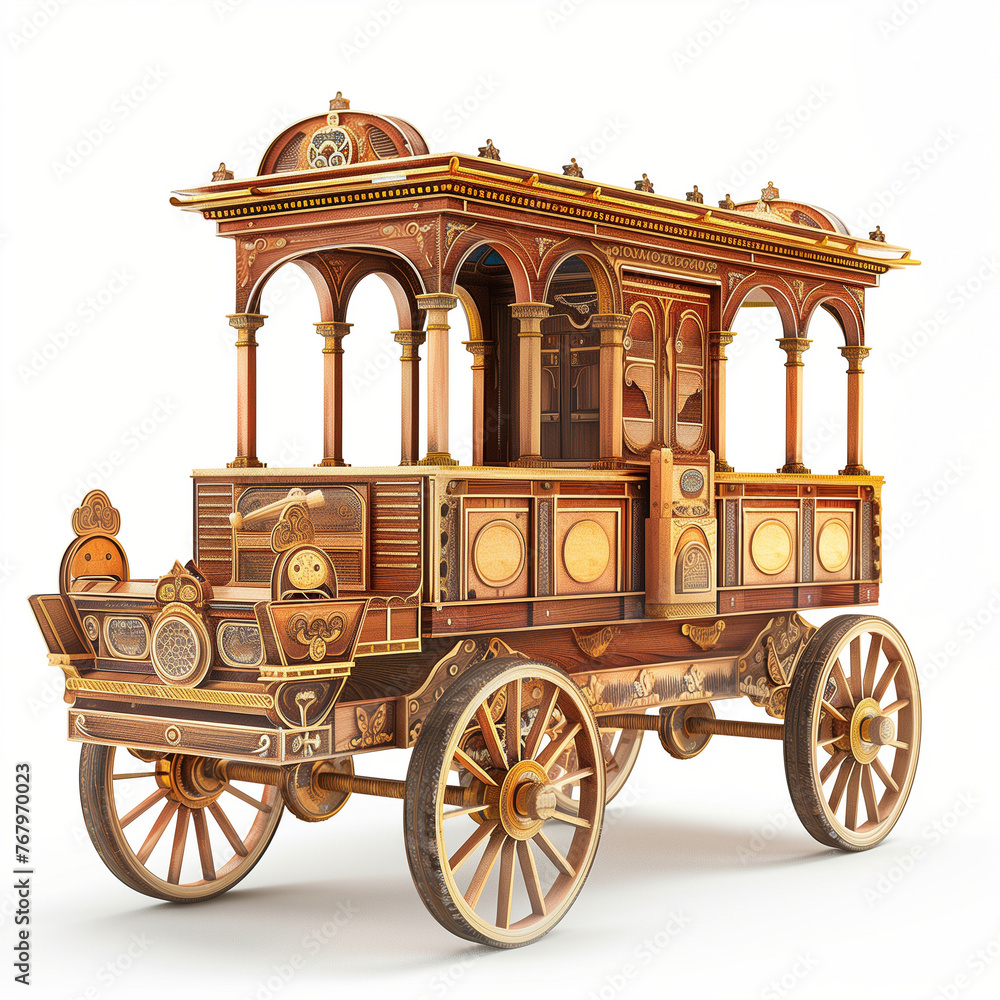carriage isolated on white carriage isolated on white