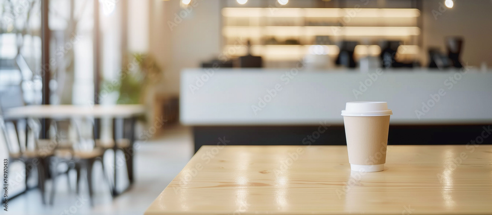 empty table bokeh in the cafe coffee shop background empty table bokeh in the cafe coffee shop background