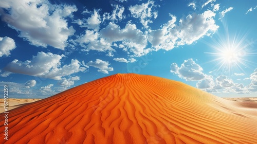 Desert Landscape With Clouds