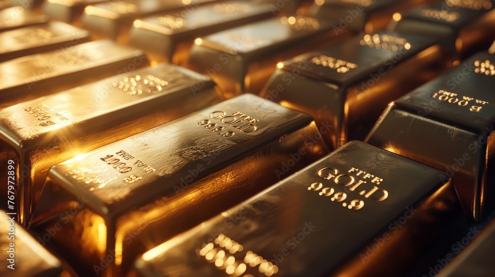 Gold Bars 1000 grams. Concept of wealth and reserve. Gold Bars 1000 grams. Concept of wealth and reserve.