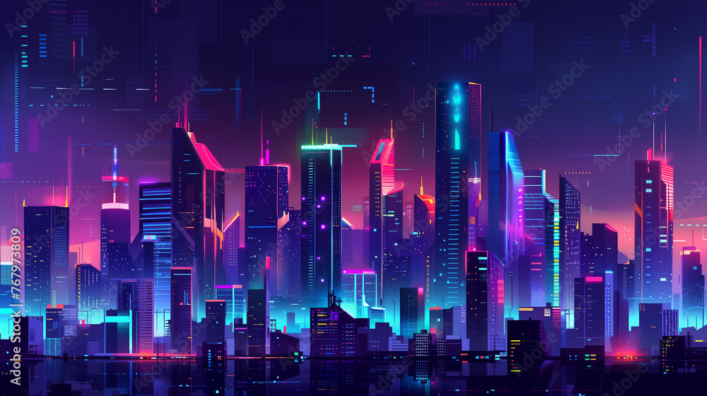 Neon Nightscape Buzz Neon Nightscape Buzz