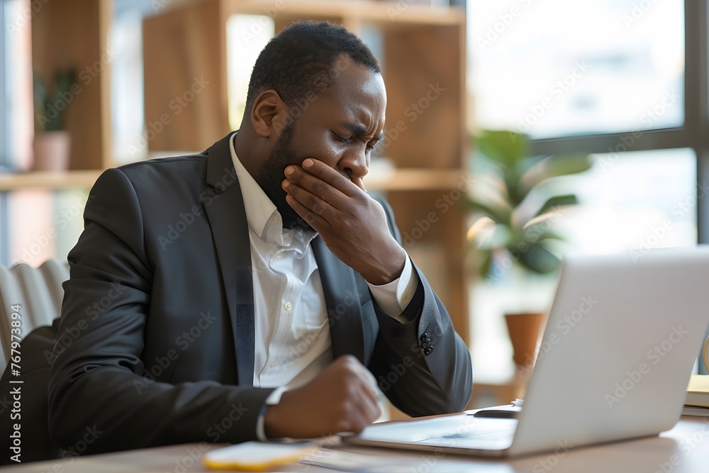 black Businessman has a heart attack at Work black Businessman has a heart attack at Work