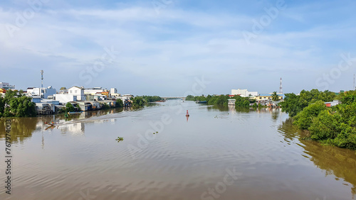 View Of A River In Bac Lieu Province, Vietnam. photo