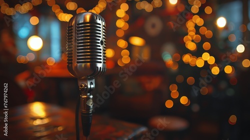 Microphone on Stand